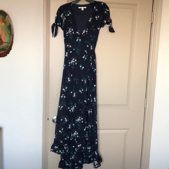 Floral Wrap Maxi Dress - Picture 2 of 10